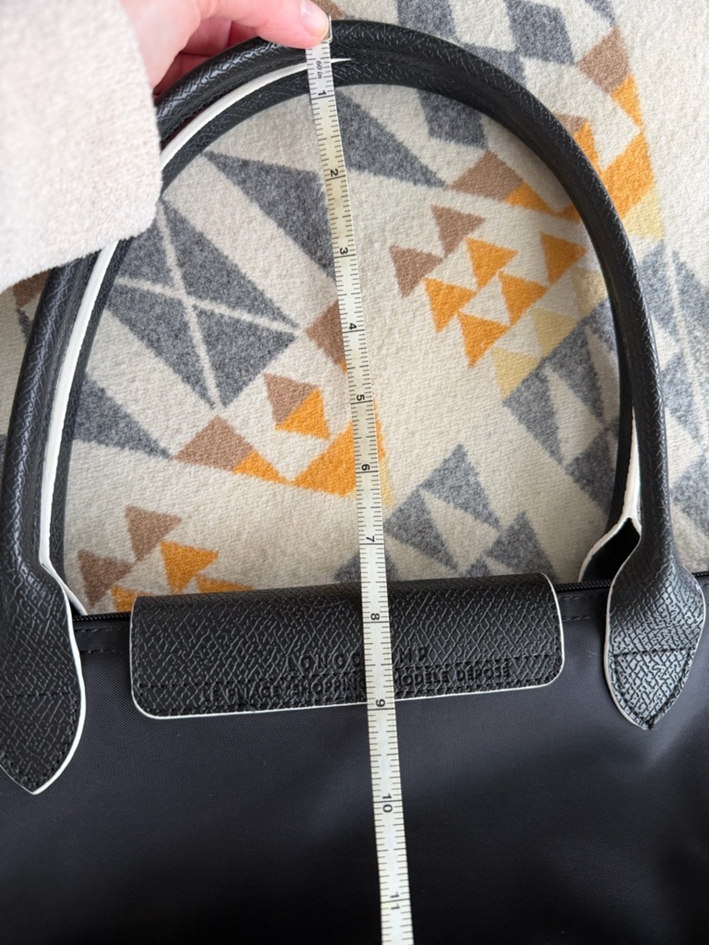 Longchamps Large Black Women's Tote Bag - Picture 11 of 16
